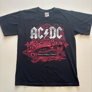 2009 AC/DC rock band tour shirt anvil